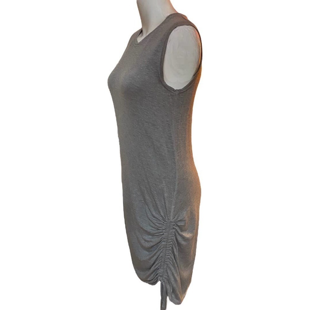 Zella Dress Small Heather Grey Sleeveless Bodycon Soft Mini Lounge Size S - Picture 3 of 8